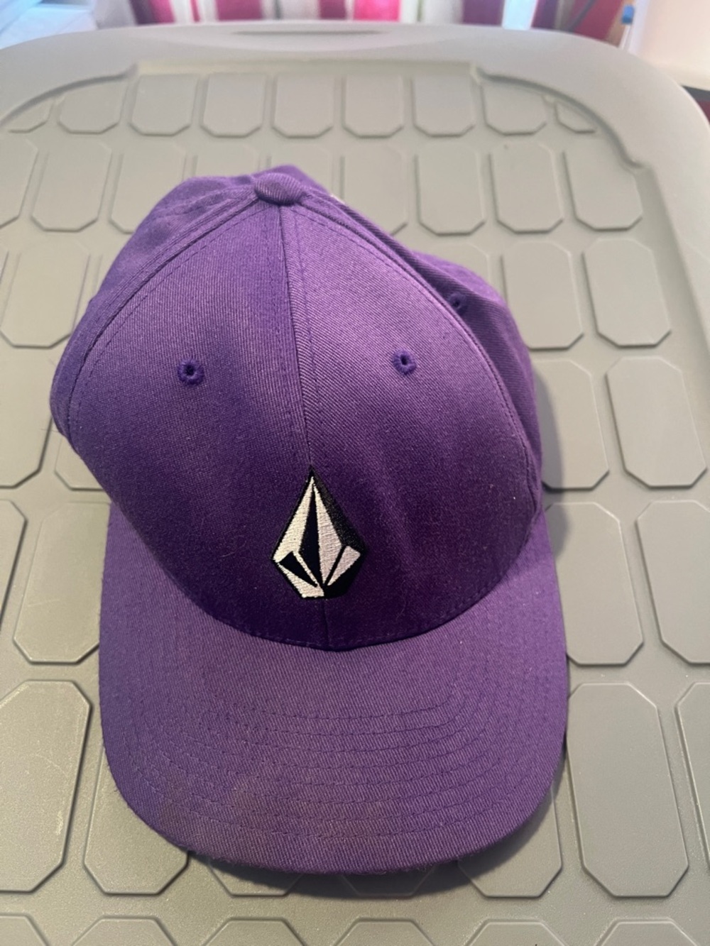 Volcom Purple Embroidered Logo Cap